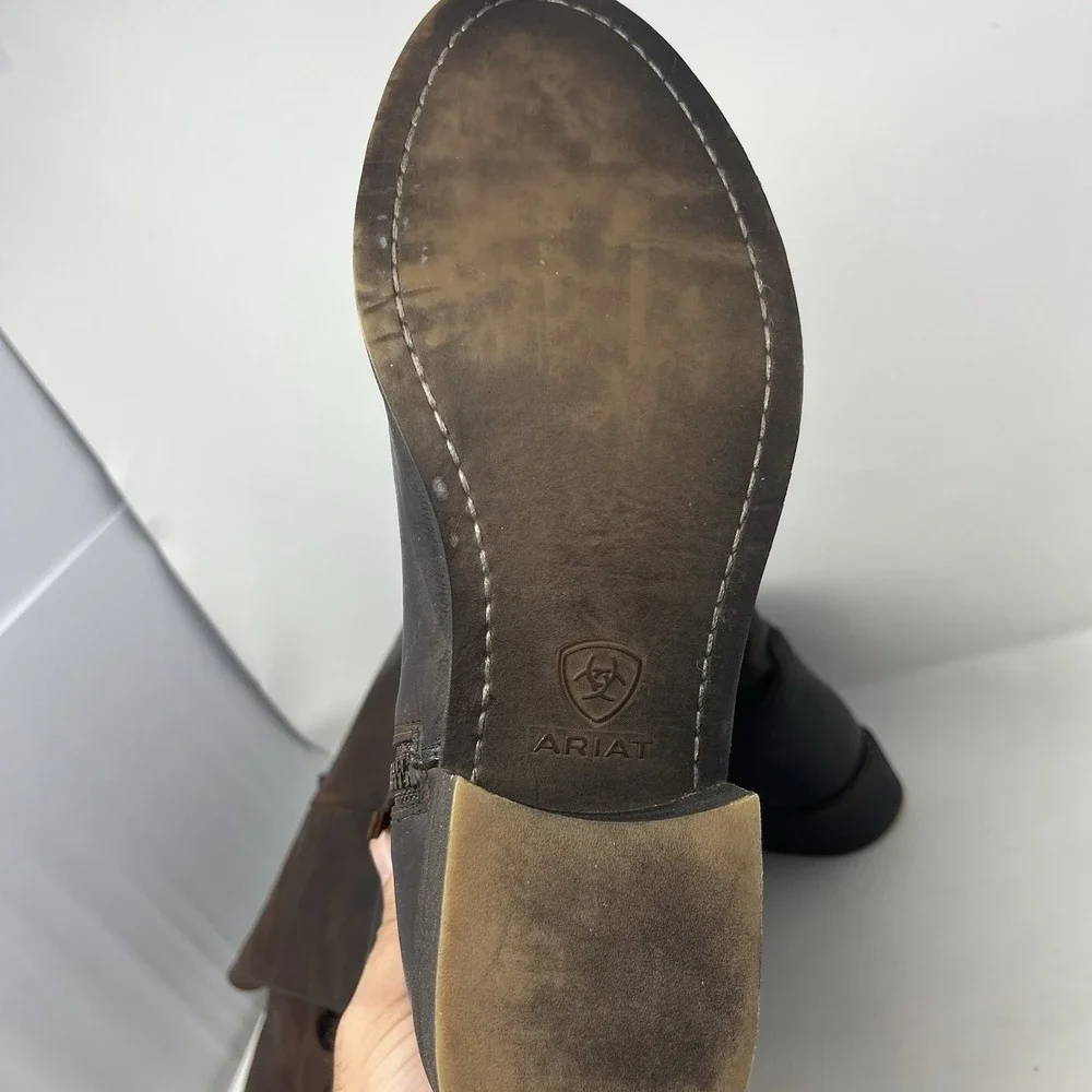 ARIAT Tall OTK Reverse-Ombre' Brown Leather FARAH #10021610 Boots US 7.5 B